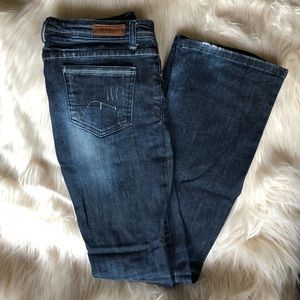 Blue Jean Distressed Flare Pants Size 3
